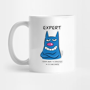 Expert From Zero to Annoyed in 2.5 Seconds Cat Humor Mug